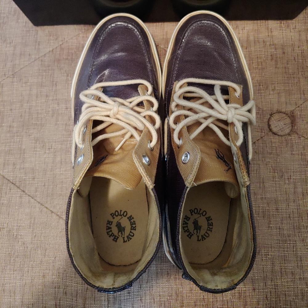 Polo Ralph Lauren Lander Chukka Coated Boat Shoes - Picture 7 of 11